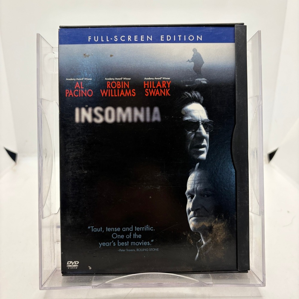 Insomnia DVD 2002 Al Pacino Robin Williams Christopher Nolan Full Screen Edition